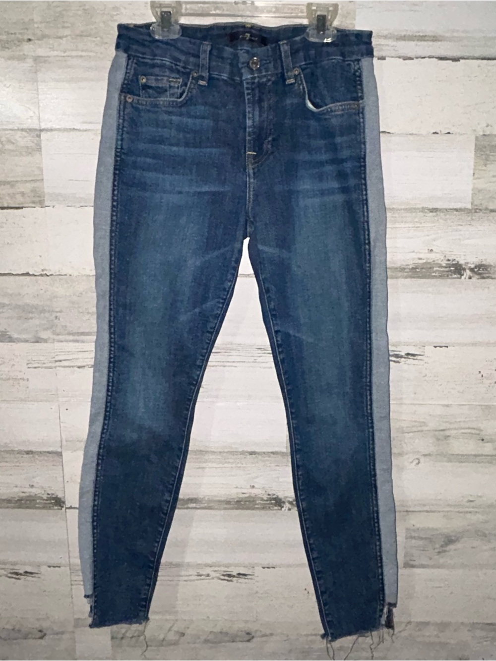 7 For All Mankind – Ankle Skinny Side Panel Jeans
